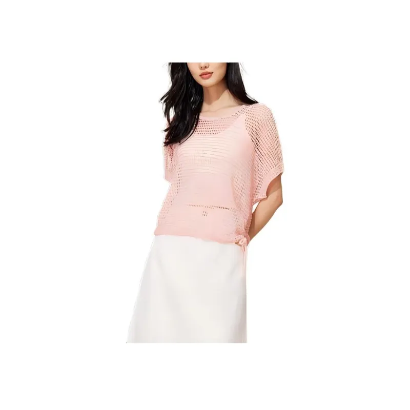 Fragment T Shirts Women's Pink-2