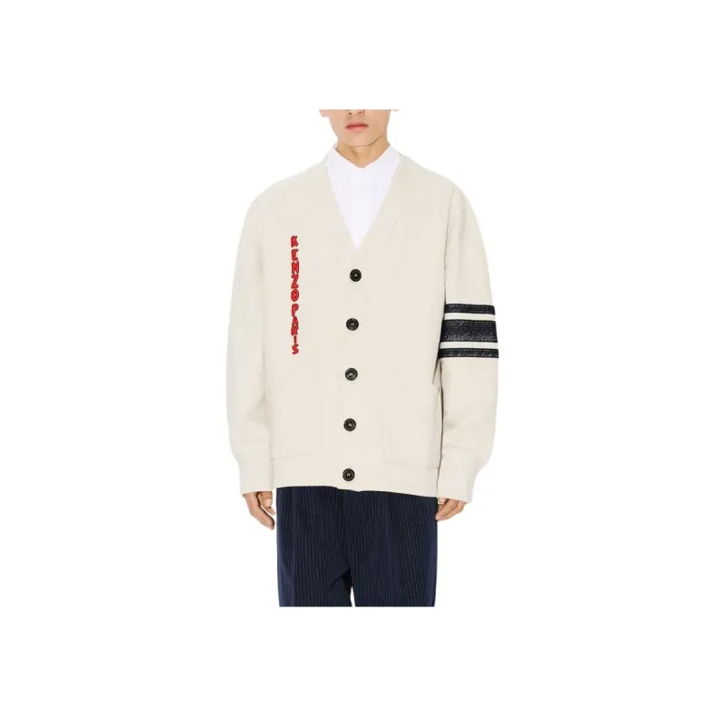 KENZO Drawn Varsity Oversized Knit Cardigan-2