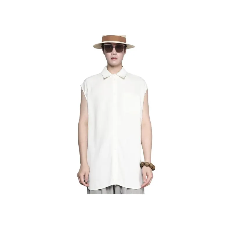 RAYSHOW Shirts Men Apricot-1