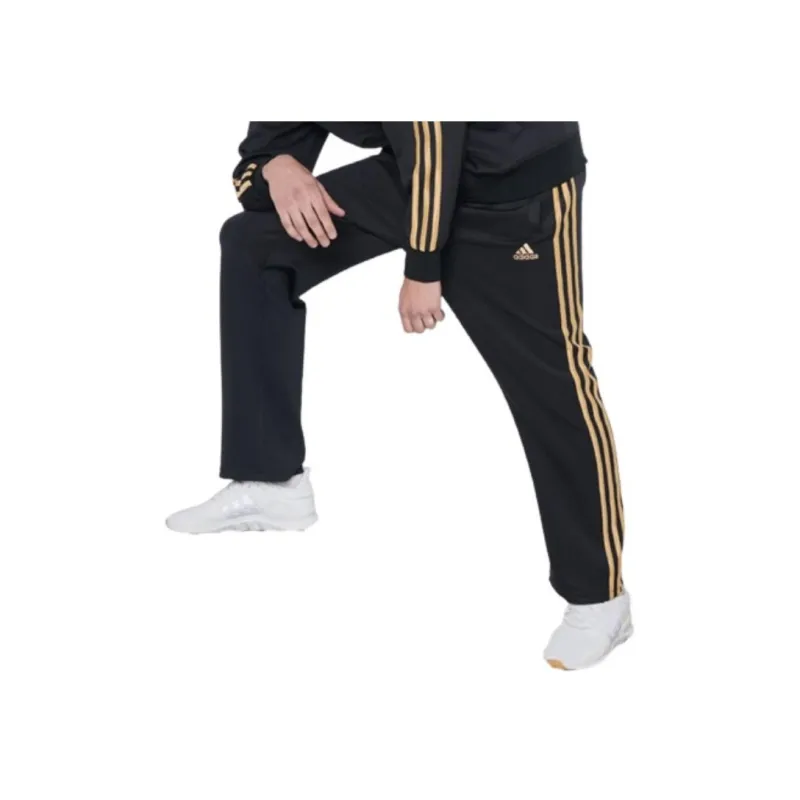 Adidas Casual Pants Men Black/Gold-3