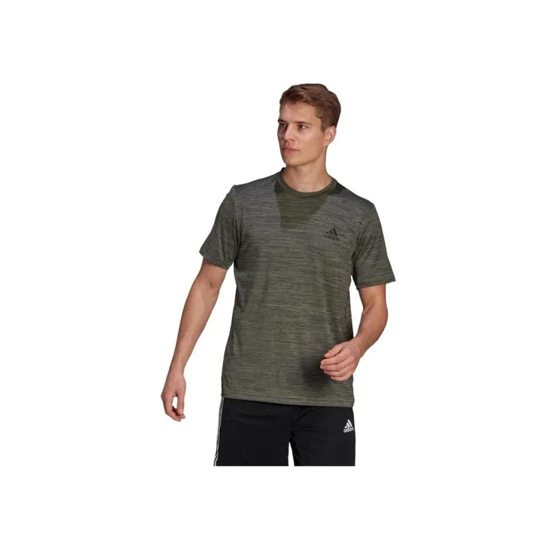 Adidas Set in Sleeve T Shirt Men's Metallic Black-5