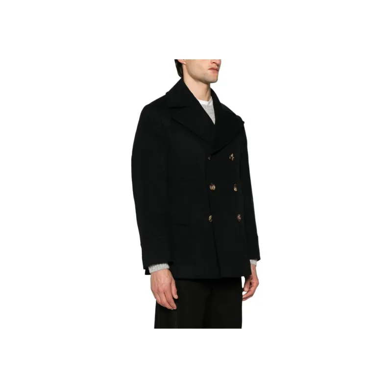 Brunello Cucinelli Double Breasted Straight Hem Coat-2