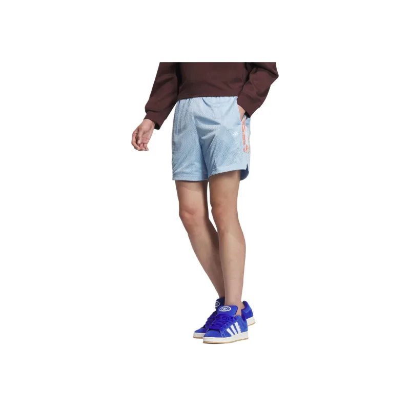 Adidas SS24 Basketball Shorts Men's Pink Blue-1