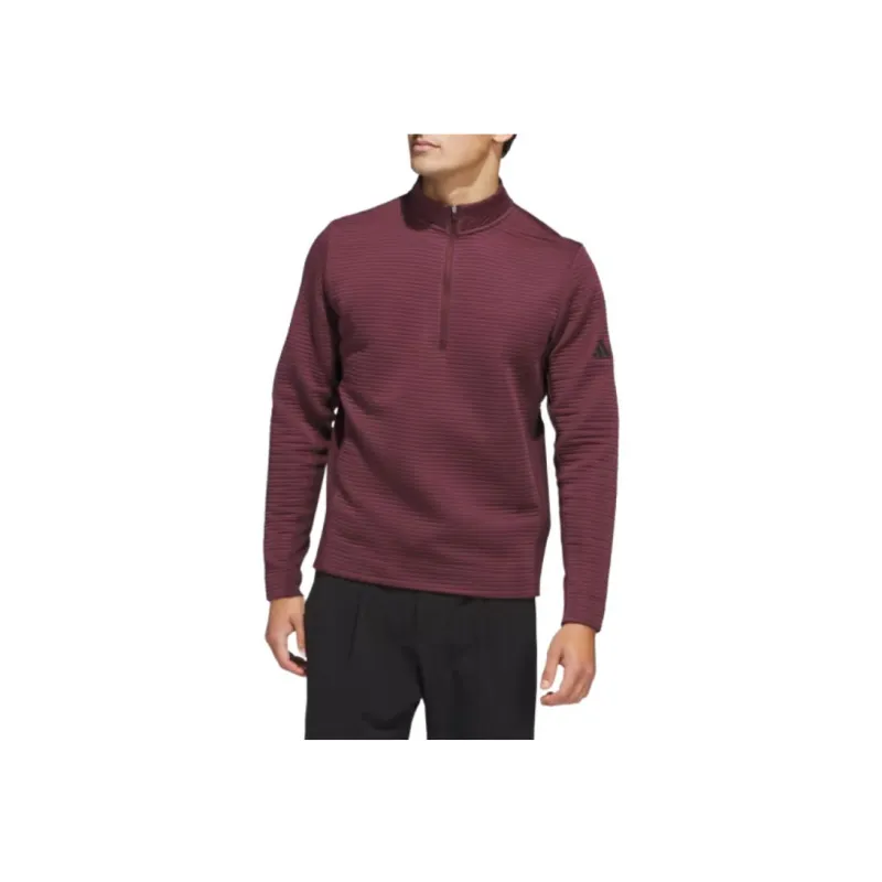 Adidas Free Shipping With AdiClub Ultimate365 Dwr Textured Quarter Zip Pullover-1