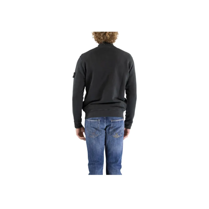 STONE ISLAND Logo Patch Zipped Sweatshirt-4