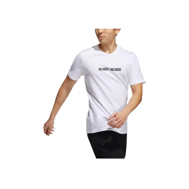 Adidas T Shirts Men White-3
