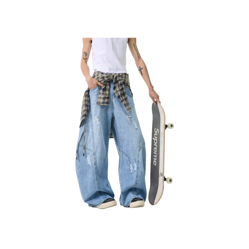 HOKLV Jeans Unisex-1