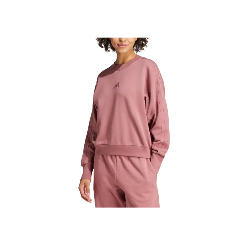 Adidas Free Shipping With AdiClub All Szn French Terry 3 Stripes Loose Sweatshirt-3