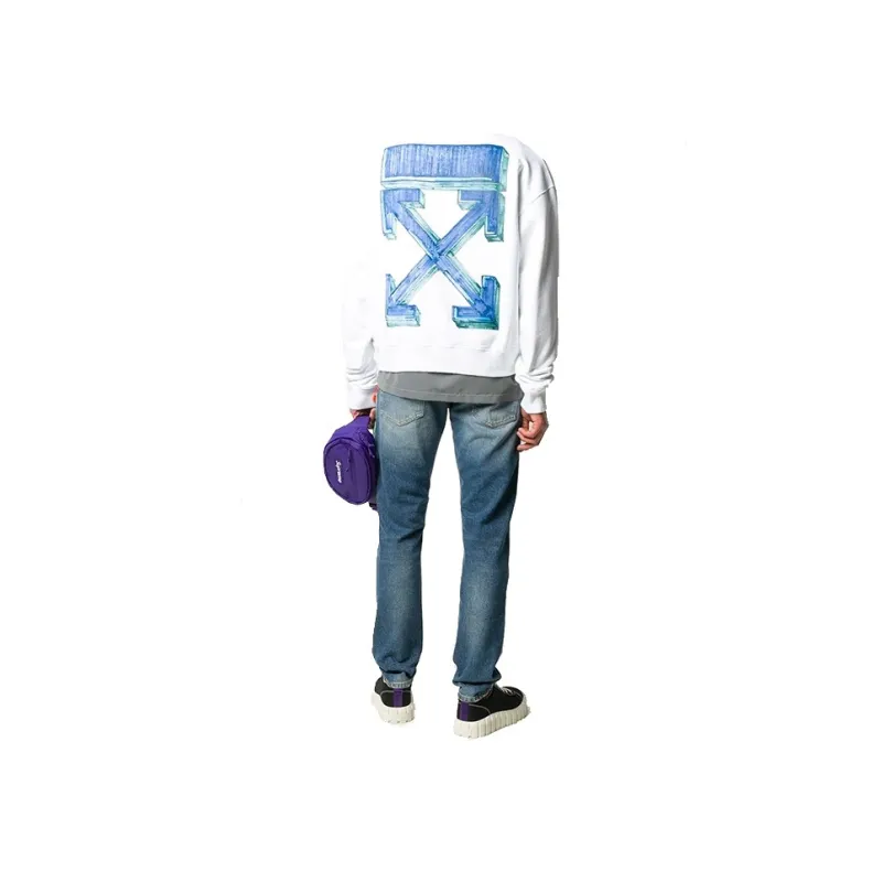 OFF WHITE Oversize Fit Marker Arrows Crewneck Sweatshirt-2