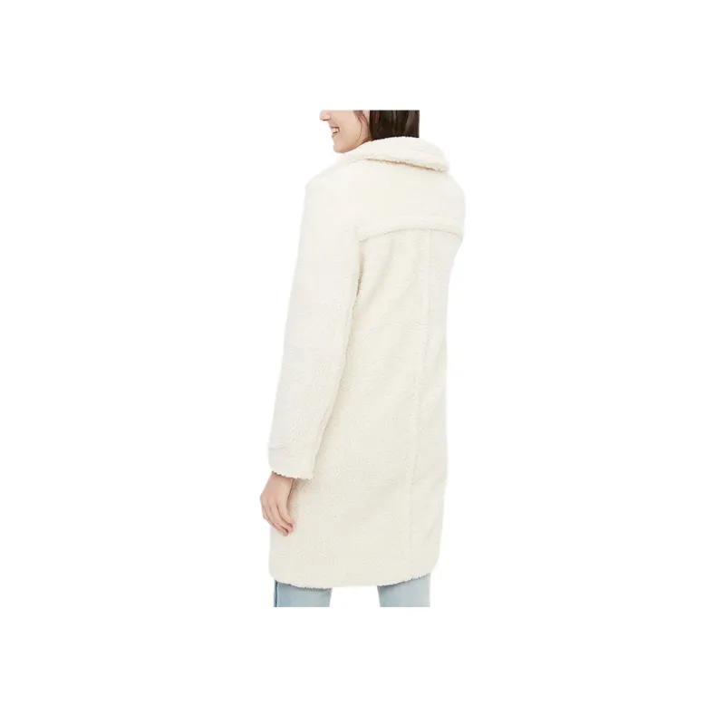GAP Velvet feel Coat Women's Ecru-3