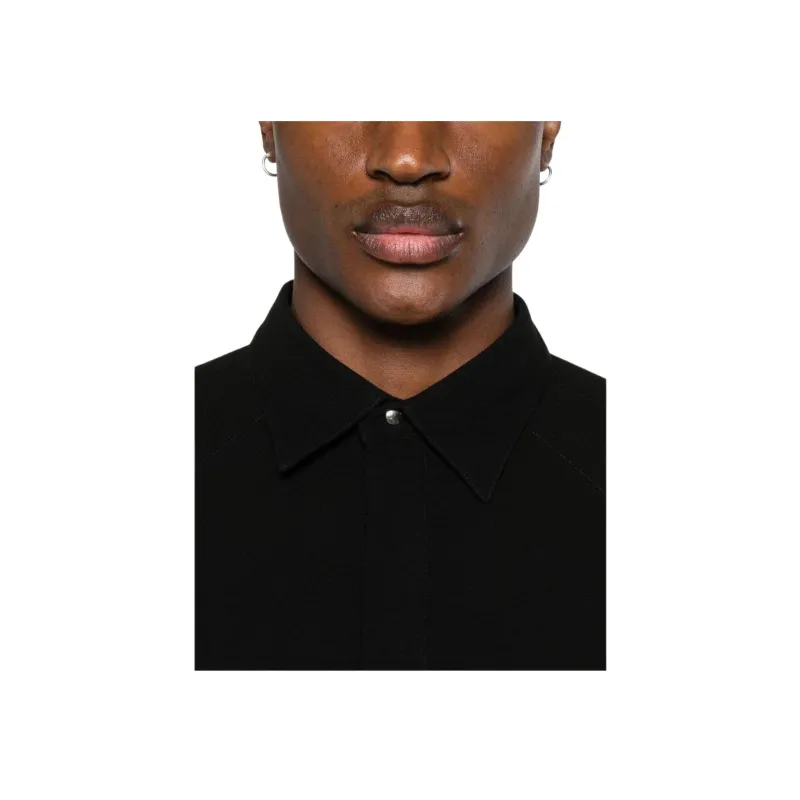 Ami Paris Long sleeve Twill Polo Shirt-3