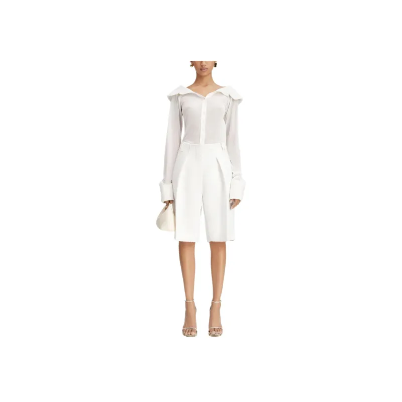 Jacquemus Sheer Off-The-Shoulder Shirt-1
