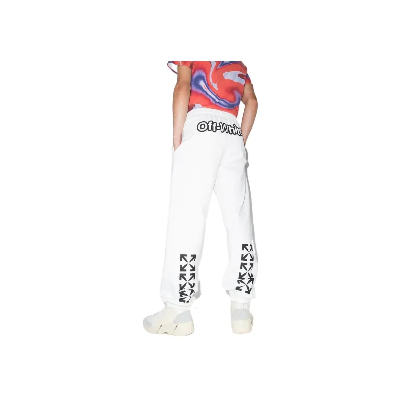 OFF WHITE Arrow Motif OFF WHITE Tm Logo Print Track Pants-1