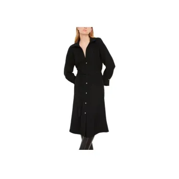 VINCE Tied waist V neck Shirt Dress