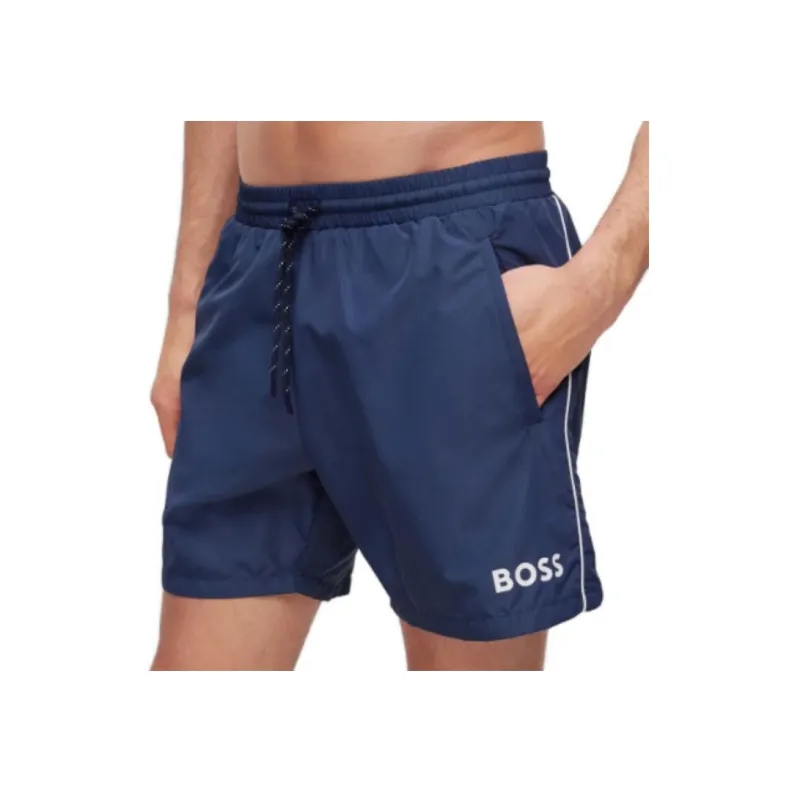 HUGO BOSS Logo-print Detail Swim Shorts-2