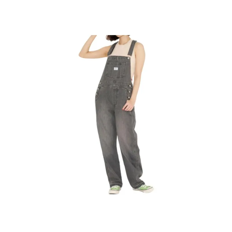 Levis Overalls Women's Gray-2