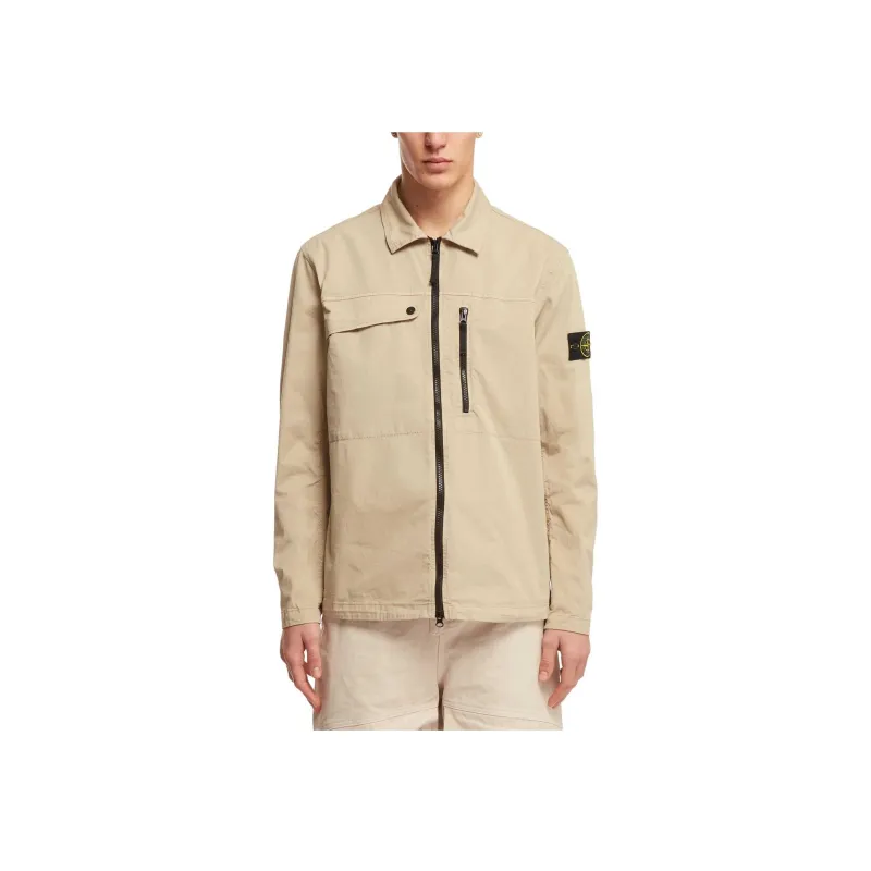 STONE ISLAND Compass badge Zip up Shirt Jacket-2