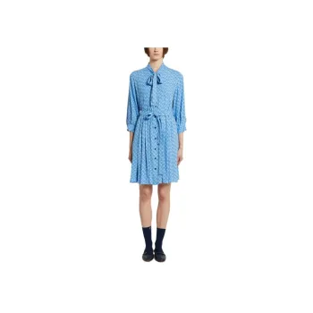I BLUES Long Sleeved Dresses Women's Blue