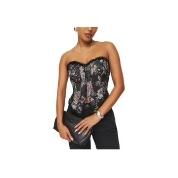 REFORMATION Idalia Top Strapless Top Women's Night Forest