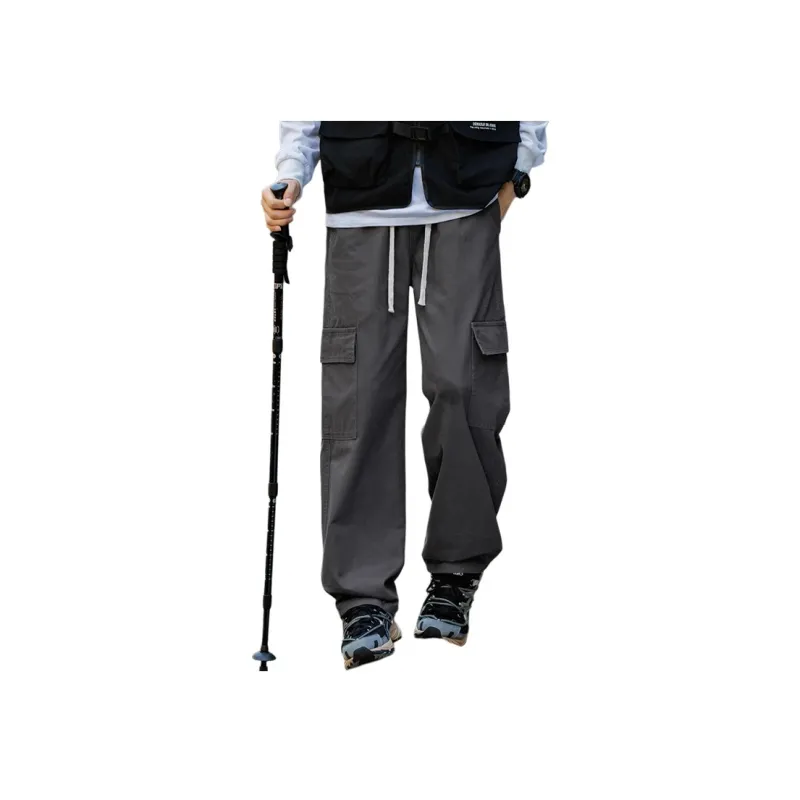 Humanism 1986 Casual Pants Unisex Coffee-4