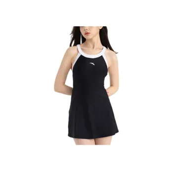 Anta Swim Dresses & Skirts Women's Basic Black/Pure White