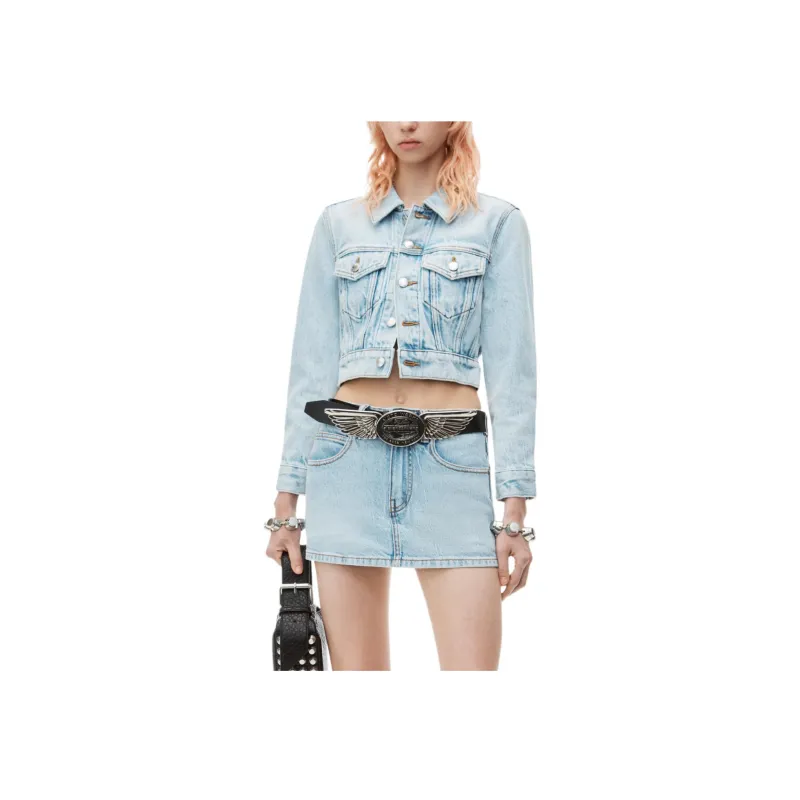 Alexander Wang Mid rise Denim Skort-3