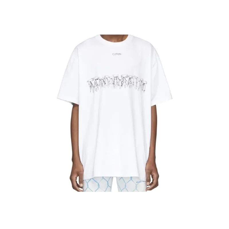 OFF WHITE X Futura Oversized Fit Atoms T Shirt-3