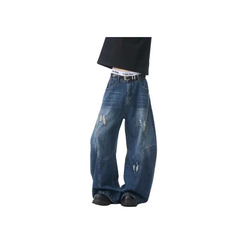 HOKLV Jeans Unisex-5
