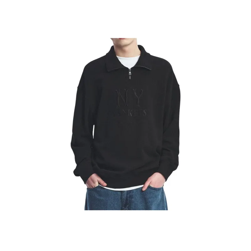 MLB MEGA OVERFIT New York Yankees Sweatshirt Unisex Black-2