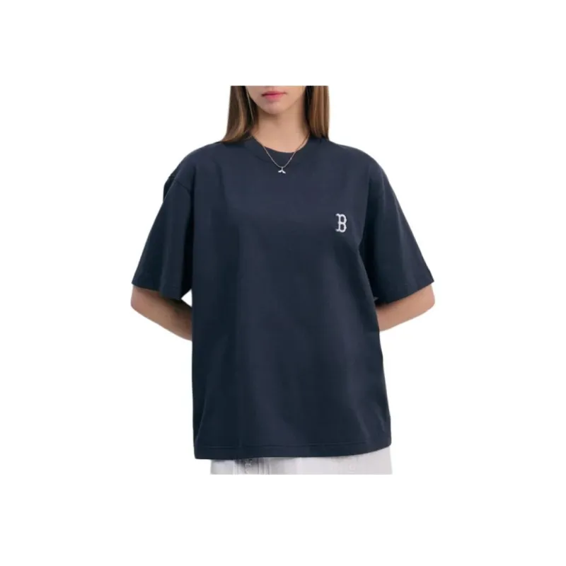 MLB SS24 Set in Sleeve T Shirt Unisex Charcoal Gray-2