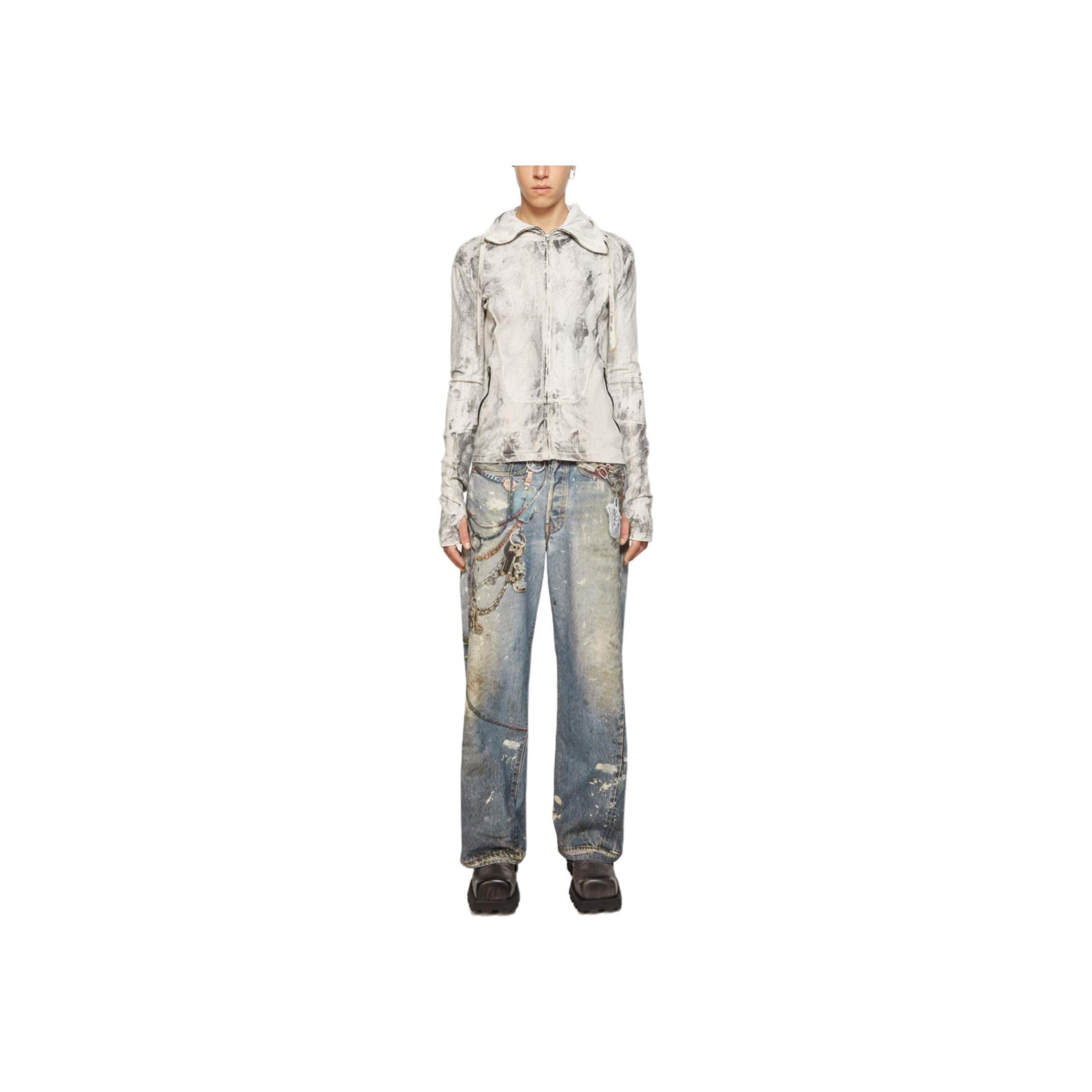 Acne Studios 3d printパッチワークデニムパンツ EU 44 Acne Studios 3d printパッチワークデニムパンツ EU 44 - メルカリ