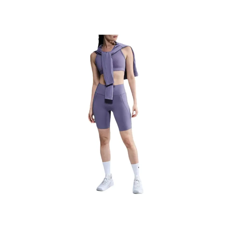 Nike Universa Women's Medium Support High Waisted 8' Biker Shorts With Pockets-3