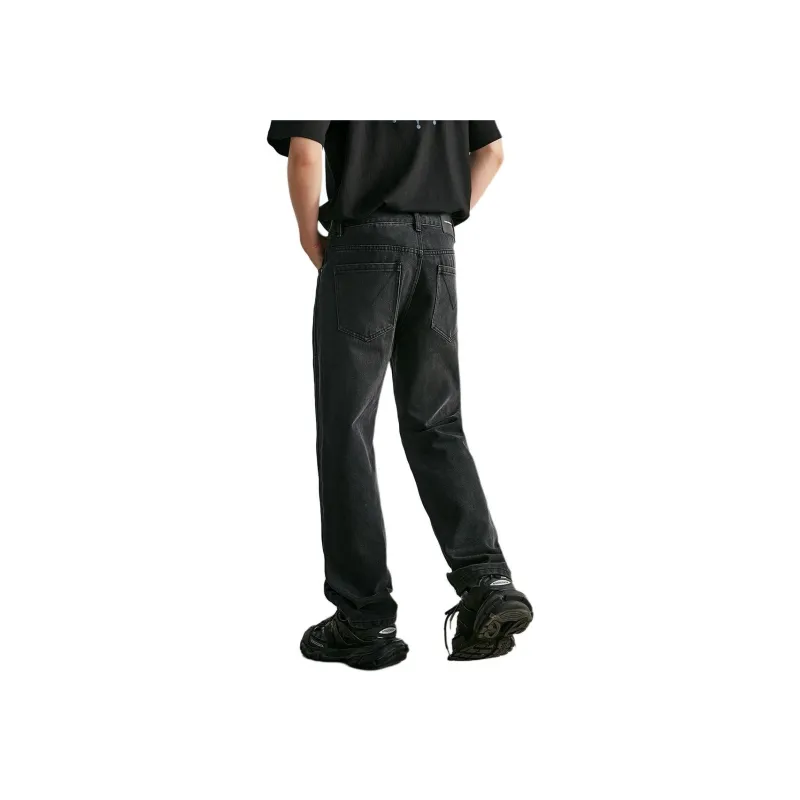 FAIRWHALE Jeans Men's Pure Black-2
