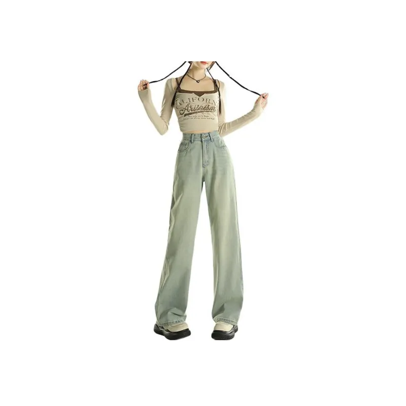 Concubine Zhu Jeans Women's Emerald Green-1