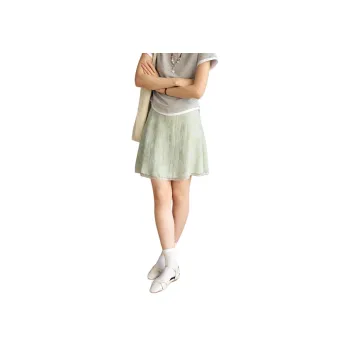 SOLIGHTER Casual Short Skirts Women's Milkshake Green