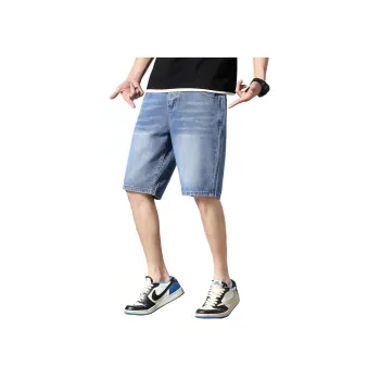 Jean West Denim Shorts Men's Light Blue