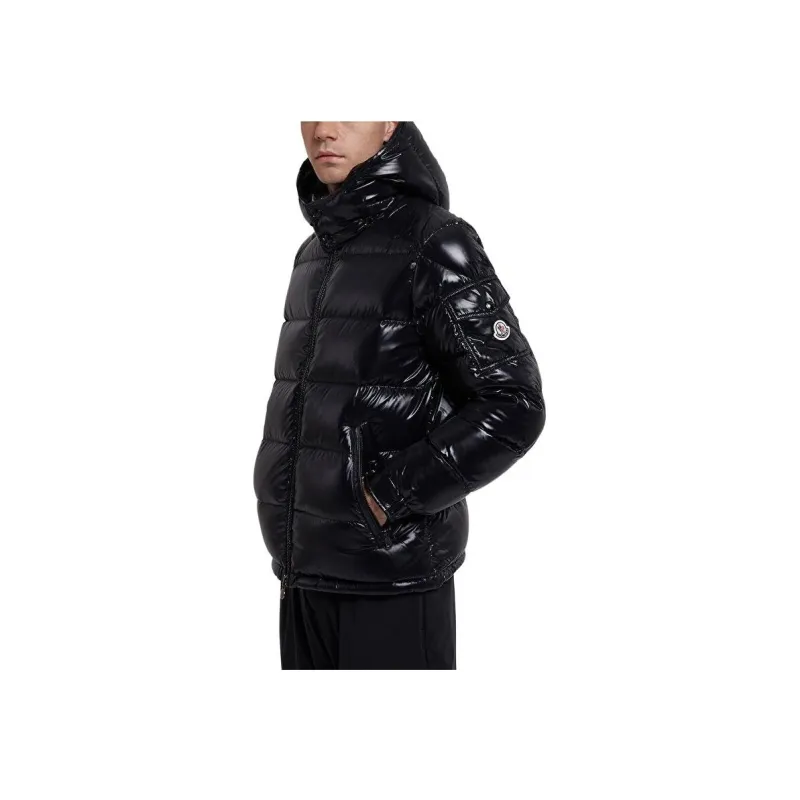Moncler Maya Hooded Puffer Shiny Jacket-5