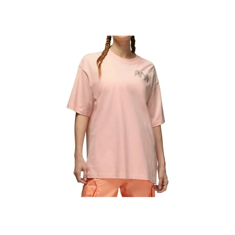 Jordan Heritage T Shirts Women's Pink-3