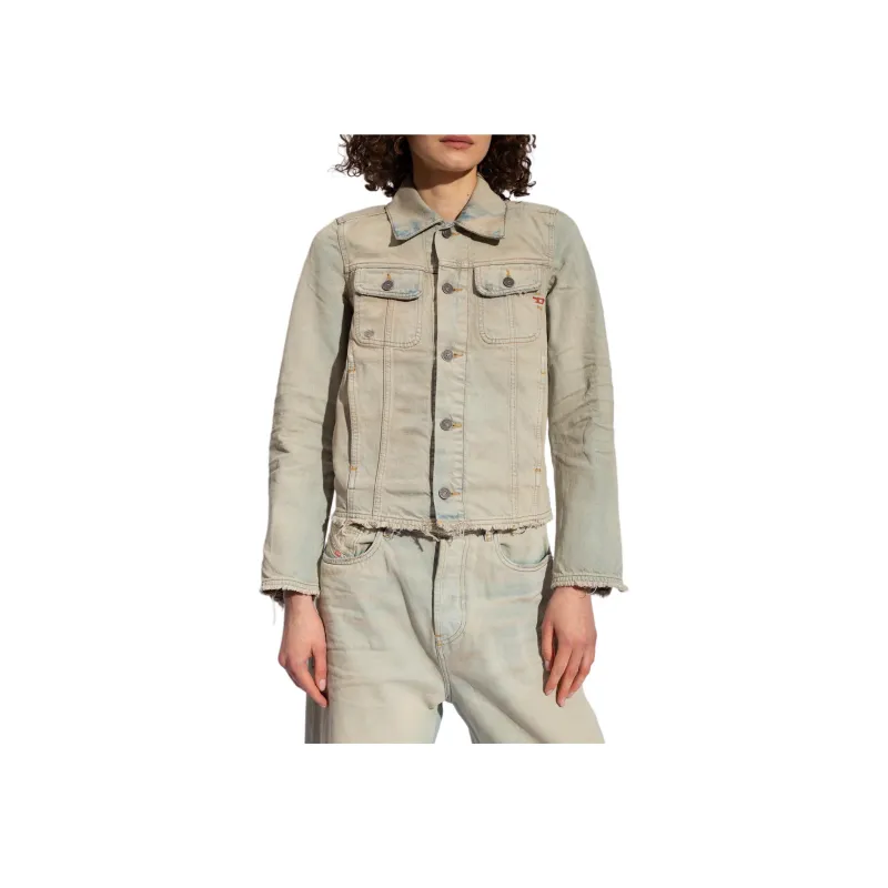 DIESEL De Bonny S1 Frayed Edge Denim Jacket-3