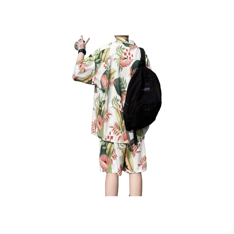 NOAHGIGI Shirt Matching Set Unisex White Two Piece Set+Giveaway-1