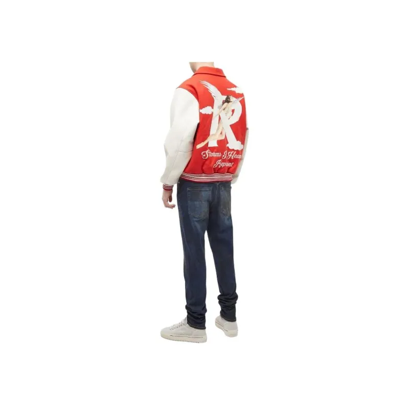 REPRESENT Baseball Jacket Men's Red-1