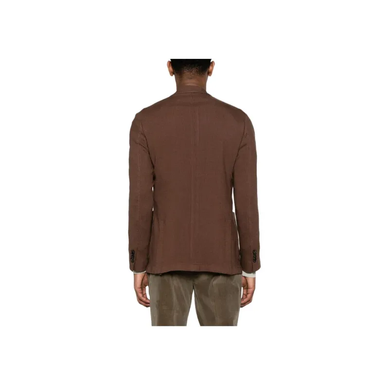 LARDINI Brooch detail Single breasted Blazer-4