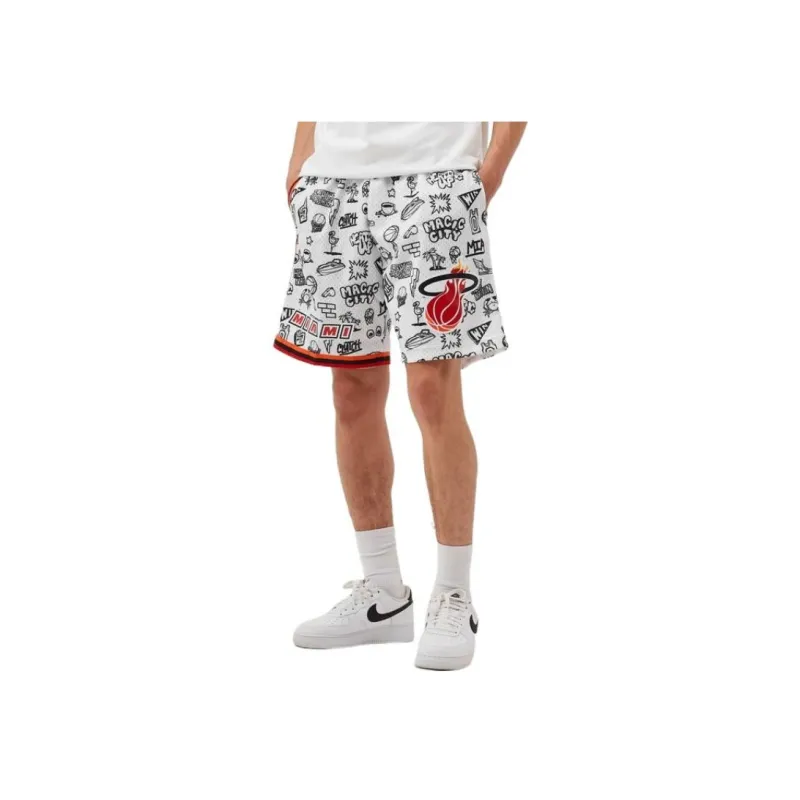 Mitchell Ness Basketball Shorts Men White-2