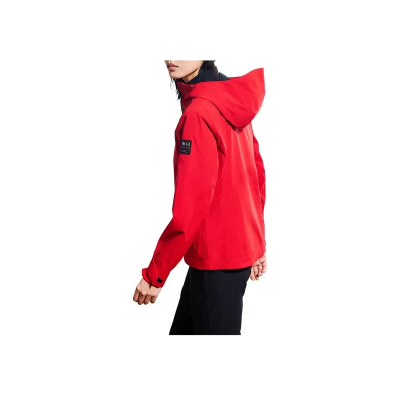 Anta Variety Training Collection Waterproof And Breathable Windproof Windbreaker Jacket Women's Classic Red-3