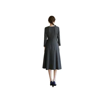 ROEYSHOUSE Long Sleeved Dress Women's Dark Gray