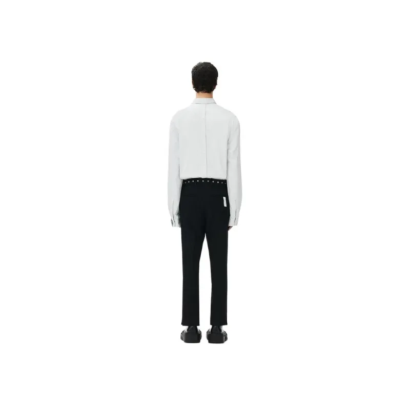Rokh X H&M ROKH Collaboration Casual Pants Men Black-1