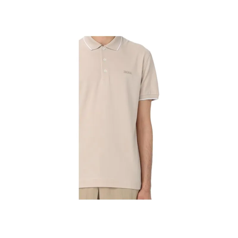 Ermenegildo Zegna Logo embroidered Polo Shirt-4