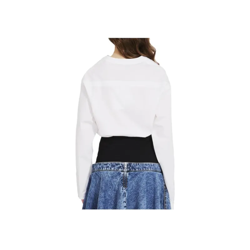 Alaia V Neck Drop Shoulder Shirt-1