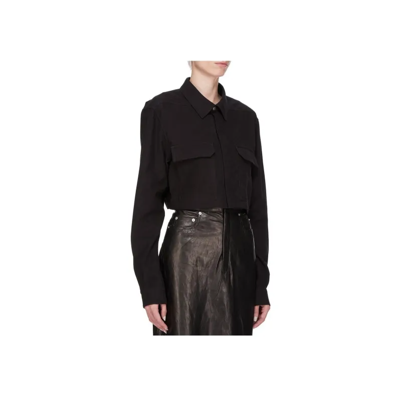 RICK OWENS/RO FW24 Shirt Men's Black-3