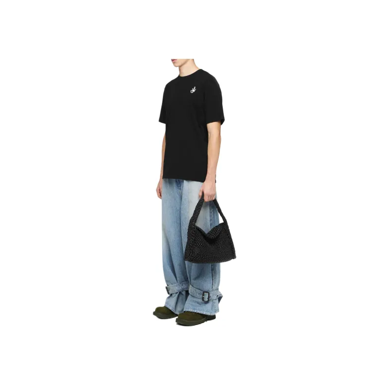 JW Anderson Anchor Embroidered T Shirt-1